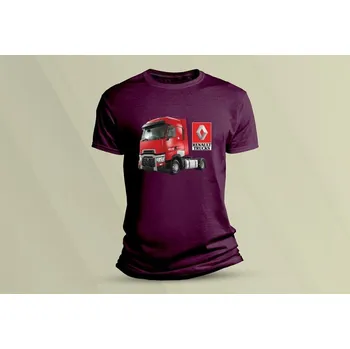 Dětské bavlněné tričko Renault Trucks. velikost 116 (5-6 let) Vínová