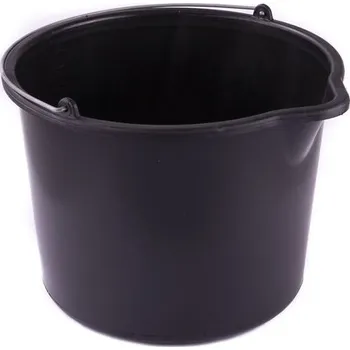 Zednická nádoba Vědro guma/plast, 12L s výlevkou