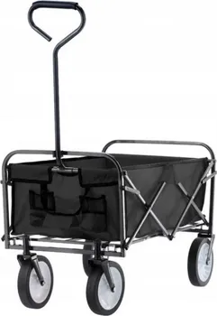 Zahradní vozík Aldotrade Skládací zahradní přepravní vozík WOZ2426 černý