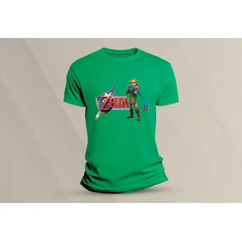 Dětské bavlněné tričko Zelda. velikost 104 (3-4 roky) Zelená