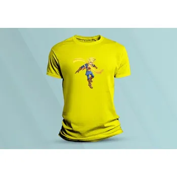 Dětská móda Dětské bavlněné tričko Hans - Golden Sun. Žlutá velikost 128 (7-8 let)