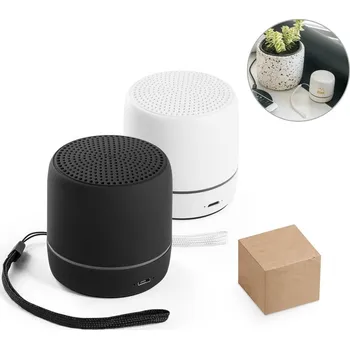 Bluetooth reproduktor TURING. Přenosný 3W reproduktor s výdrží baterie 4 hodiny na recyklovaného ABS (100% rABS) bez potisku bez potisku 1 bez potisku