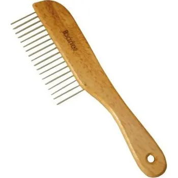 Kartáč pro zvířata Hřeben dřevěný pro pudly Ibanez 22 cm