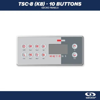 Gecko Alliance Gecko Ovládací panel TSC-8 (10 Buttons) - 0201-007153