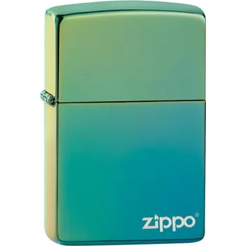 Zapalovač 26914 High Polish Teal Zippo Logo