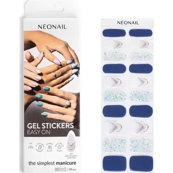 Přípravek na nehty NEONAIL Easy On Gel Stickers nálepky na nehty s použitím UV/LED lampy odstín M10 20 ks