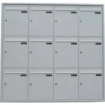 Poštovní schránka 3MH s.r.o. Poštovní schránka MA-260x330x110 v sestavě pro zazdění Barva: RAL 7016 antracit