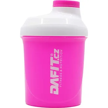 Dafit Šejkr 300 ml růžová, bílé logo
