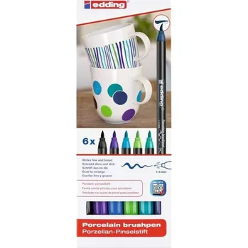 Edding Fixy na porcelán sada modré (6ks)