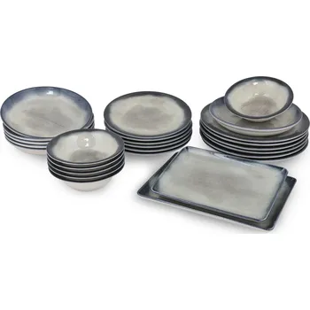 jídelní souprava ASIR Moon porcelánová jídelní souprava 26 ks tmavě modrá/hnědá