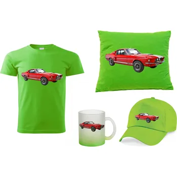 Dekorace do dětského pokoje Ford Mustang Shelby GT350 dárkový set 110 (dětský dárkový set auta)