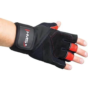 Fitness rukavice FITNESS RUKAVICE ČERVENÉ RST01 HMS XL