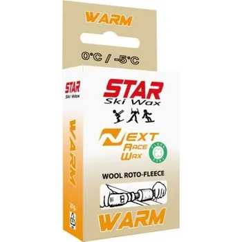 Lyžařský vosk Star Ski Wax Next Block Race Wax warm 28g + DOPRAVA ZDARMA