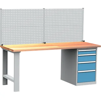 Dílenský stůl Montovaný dílenský pracovní stůl DPS203, šíře 2000 mm, slevy