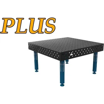 Dílenský stůl GPPH Svařovací stůl PLUS (12mm) – 1500x1480mm - díry o průměru 16mm, mřížka 100x100mm, nohy