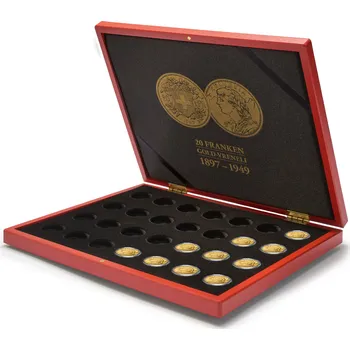 Obal pro sběratelský předmět Leuchtturm Kazeta pro 28 pamětních mincí Vreneli