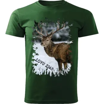 Pánské tričko tričko pro myslivce Lovu Zdar Jelen 3XL (Myslivecké tričko )