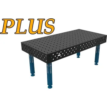 Dílenský stůl GPPH Svařovací stůl PLUS (12mm) – 2000x1000mm - díry o průměru 16mm, mřížka 50x50mm, nohy