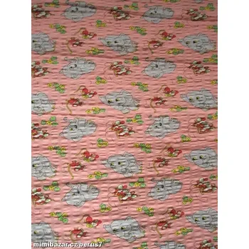 LÁTKA - LÁTKY - METRÁŽ - SLŮŇATA krep růžová