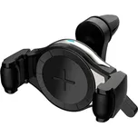 Držák na mobilní telefon s bezdrátovou indukční nabíječkou Combo QC 3.0 - do mřížky ventilace