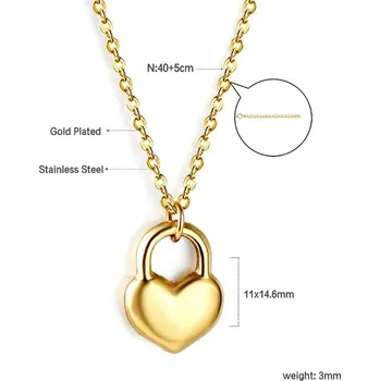 Náhrdelník Ocelový náhrdelník s přívěskem - A98G