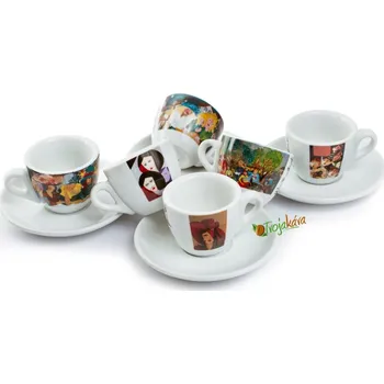 Rosa šálky na kávu DIPINTI 60 ml 6 ks