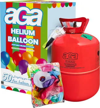 Helium do balónku Aga4Kids Helium Balloon 420 l + 50 ks balónků + stuha