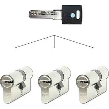 Vložka do dveří Stavební vložka EURO XColor EC.30/35.NI.SET3.MIX, 6stavítková