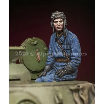Plastikový model Alpine Miniatures 1/35 Russian Tank Commander #1