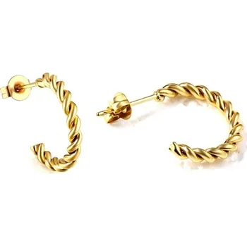 Náušnice Náušnice kruhy ve zlaté barvě - 165G