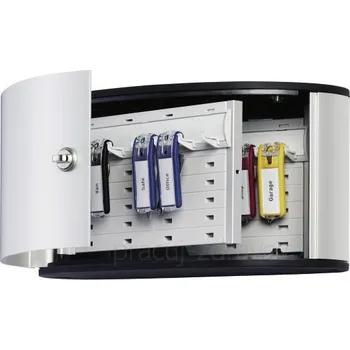 Skříňka na klíč Skříňka na klíče KEY BOX 12 - stříbrná luxusní schránka na klíče - 12 ks