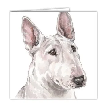 WaggyDogz Přání 01063 - 16x16cm - English Bull Terrier