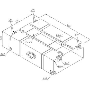 nádrž REIMO Nádrž na čerstvou/odpadní vodu z potravinářského PE - 150 l