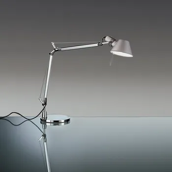 Lampička Artemide Tolomeo Mini Tavolo LED, hliníková stolní lampa se stmívačem, 8W LED 3000K, 68+54cm