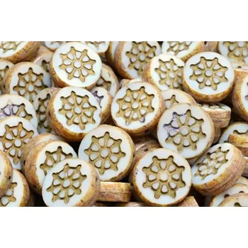 Korálek Ploškované korálky kormidlo 12 mm č. 189