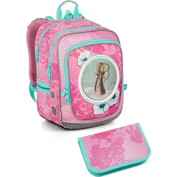 Set školních potřeb Lehoučký batoh Topgal s princeznami ENDY 23005 SET SMALL