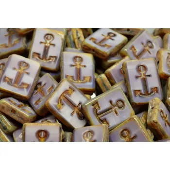 Korálek Ploškované korálky kotva 15x12mm č. 136