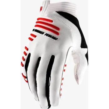 Cyklistické rukavice Rukavice 100 Percent R-Core pánské dlouhé white S