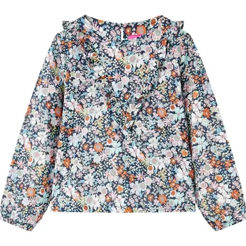 Chlapecká košile vidaXL Dětská košile s dlouhým rukávem tmavě modrá 104 [14375]