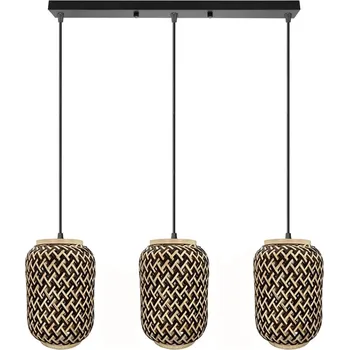 Toolight Toolight, stropní svítidlo 3xE27 APP1425-3CP, hnědá-černá, OSW-02417