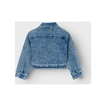 Dámská větrovka NAME IT Jeansová bunda Emma 13226505 Modrá Regular Fit 92