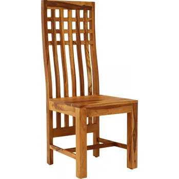 Knihovna AV interiery Jídelní židle GANI CHR z masívu palisandru Odstín palisandru: světle medová