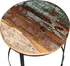 Konferenční stolek Kulaté konferenční stolky z masivního recyklovaného dřeva 40/50 cm vícebarevné 2 ks