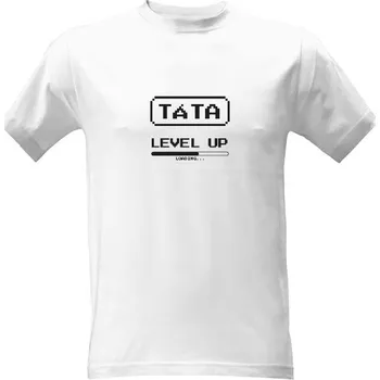 Pánské tričko Tričko s potiskem Táta - level up pánské