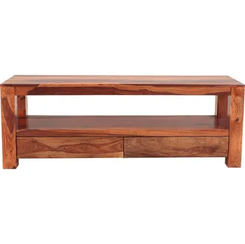 Konferenční stolek AV interiery TV stolek TARA TVM 140x45x50 z tvrdého masivu palisandru Odstín palisandru: světle medová