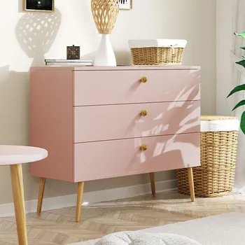 Komoda Šuplíková komoda Boho Meli - starorůžová