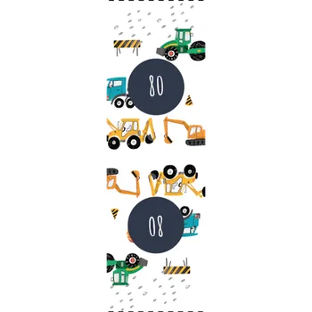 Velikostní štítek na oblečení set 10ks - Stavba 80