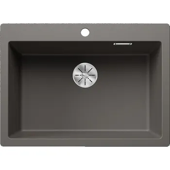 Granitový dřez Blanco Pleon 8, silgranitový dřez 700x510x220 mm, 1-komorový, šedá vulkán, BLA-527323