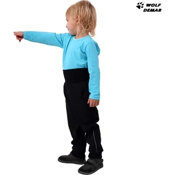 Chlapecké kalhoty JOŽÁNEK Dětské softshellové kalhoty, černé