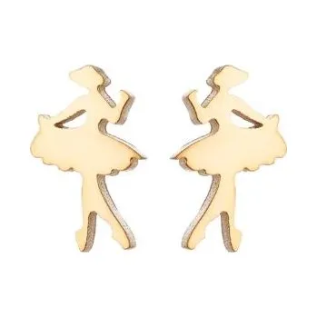 Náušnice Náušnice Baletky - pecky Barva: zlatá